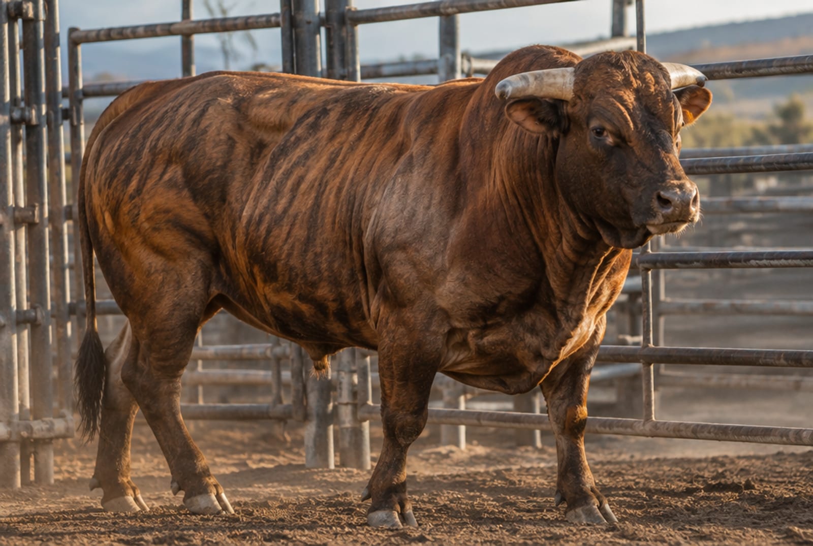 Sample bull profile photo (AI illustration, demo)